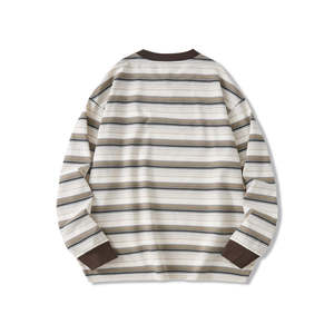 Sudadera de cuello redondo de punto para hombre, de poliéster y algodón, con estampado personalizado de alta calidad, fabricada por el fabricante OEM, para otoño. - Product Image 4