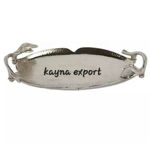 Bandeja dorada decorativa elegante para comida y servicio de dulces, uso al por mayor, pedido personalizado, nuevas bandejas de diseño martillado para decoración - Product Image 5