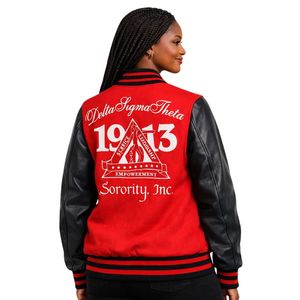 Giacca in Lana Delta Sigma Theta per Donne, Vestibilità Comoda, Tessuto Premium, Abbigliamento Casual per Confraternite Greche - Product Image 2