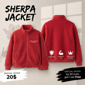 High Quality Winter <b>Sherpa</b> Fleece <b>Jacket</b> <b>Men</b> Premium Plush Polar Fleece <b>Jackets</b> Women Zipper <b>Sherpa</b> Polar Lining <b>Jacket</b> Unisex - Product Image 1