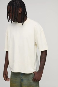 premium oversized boxy fit <b>tshirt</b> men drop shoulder loose fit heavy cotton streetwear <b>tshirt</b> manufacturer supplier - Product Image 4