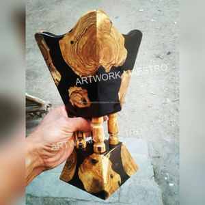 Hot Selling Well made <b>Resin</b> & Wood Artiscally handmade Medkhan Islamic Arabian Mubkhar Bakhoor Burner Use for Aromatherapy New - Product Image 2