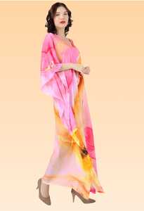 Robe kaftan élégante pour femme – Kaftan de plage imprimé coupe ample pour la collection d'été. - Product Image 3