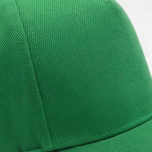 Casquette de baseball verte à 6 panneaux, couleur unie, en sergé de coton, ajustée, unisexe, décontractée, printemps-été, taille adulte 58-60CM - Product Image 5