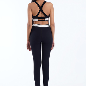 Training High Quality Sports <b>Bra</b> High Waist Leggings Suit Long Sleeve Workout Wear Gym Sportswear Women Fitness Clothes Yoga Set - Product Image 4