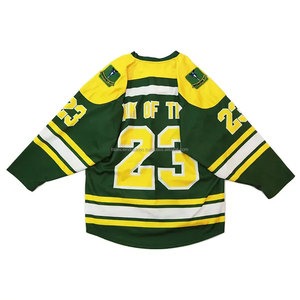 Maillots de hockey vierges en gros, maillots d'entraînement de hockey vierges, maillots de hockey verts - Product Image 3