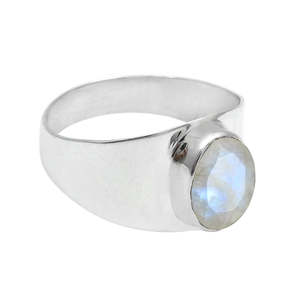 Hot Sale Trendy <b>Statement</b> <b>Ring</b> With Natural Rainbow Moonstone Gemstone Made From 925 Sterling Silver Beautiful Bohemian Jewelry - Product Image 1