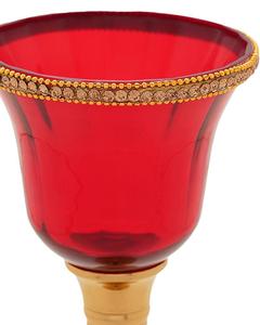<b>Red</b> Gold Modern Metal lamp for home decor - Product Image 2