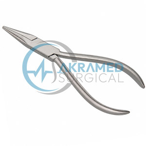 Premium Dental Orthodontic Langenbeck <b>Pliers</b> Stainless Steel Smooth Round <b>Flat</b> <b>Nose</b> Wire Bending Surgical Instruments CE - Product Image 1