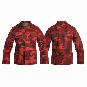 Veste en jean unisexe à col montant, confortable, camouflage, multi-poches, en mélange de coton, pour l'extérieur, vente chaude, OEM ODM - Product Image 3