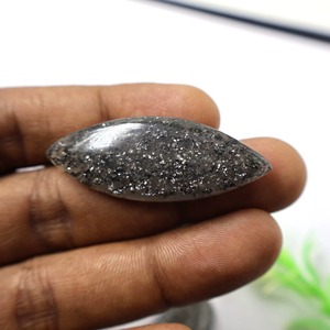Piedra de Sol Negra Natural de la Mejor Calidad, Cabujón de Magnesia, Gema de Cristal para Joyería Curativa, Venta al por Mayor en Jaipur - Product Image 4