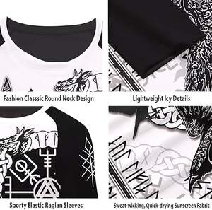 Camiseta de Manga Larga para Hombre, de Secado Rápido y Cómoda, en Color Sólido, para Fitness - Product Image 3