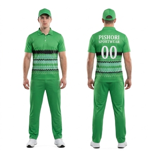 Custom Teal <b>Black</b> Dynamic Cricket Uniform Lightweight Polyester Printed Jersey Plus Coordinated Pants - Product Image 4