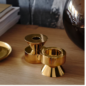 Elegant brass <b>candle</b> <b>holder</b> 2 Pieces Royal <b>dinner</b> table Decorative tealight stand Hot sale Item With Stylish Design - Product Image 4