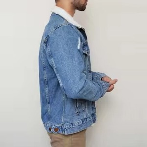 Veste en jean pour homme ASTURBAN WEAR, coupe slim, style streetwear, col rabattu, imperméable, respirante, veste d'extérieur écologique - Product Image 6