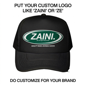 หมวกแก๊ป ZAINI พรีเมียม ผ้าแคนวาสคอตตอน 280 GSM กันน้ำ สีชมพูเบจ 5 ชิ้น  ปักโลโก้ด้วยความร้อน ปรับขนาดได้ 男女兼用 - Product Image 6