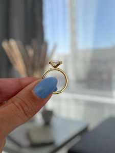 Anillo Solitario Brillante con Diamante Esmeralda de 2.01CT, Oro Sólido de 14K, Cultivado en Laboratorio, para Compromiso, Boda, Aniversario, Regalo para Ella - Product Image 5