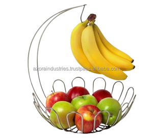 Recién llegado, diseño de alambre de Color blanco, frutas de hierro, almacenamiento de verduras, cestas de Metal, cesta de frutas de estilo moderno hecha a mano - Product Image 4