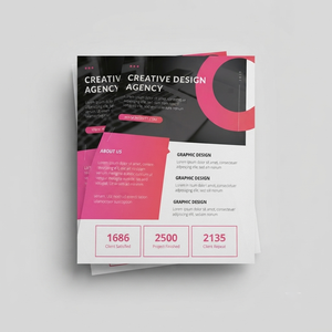 Plantilla de Diseño de Folletos Modernos con Diseño Geométrico y Tipografía Profesional para Uso en Marketing Empresarial - Product Image 2