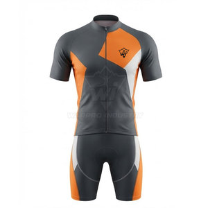 Tenue de cyclisme professionnelle en polyester respirant pour hommes – Maillot et cuissard légers pour la course et l'entraînement - Product Image 2
