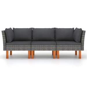 Canapé de jardin gris pour l'extérieur - Product Image 3