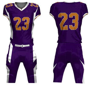 Ensemble uniforme de football américain pour entraînement et match, maillot et pantalon de football personnalisés - Product Image 1