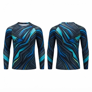 เสื้อรัดรูปแขนยาวแบบยูนิเซ็กซ์ พิมพ์ลายกาแล็กซี่ดอกไม้ด้วยเทคนิค Heat-Transfer แห้งเร็ว UPF50+ ป้องกันแบคทีเรีย สำหรับเล่นกีฬา - Product Image 4
