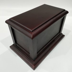 Urna Funeraria de Madera Pulida con Sellado Hermético, Estilo Europeo/Americano, Ecológica y Personalizable, Caja Conmemorativa para Adultos - Product Image 3