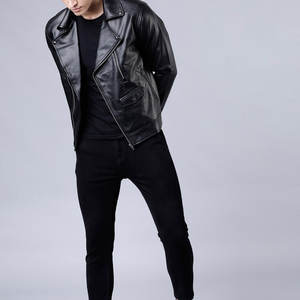 Chaqueta de Cuero Genuino Impermeable OEM de Alta Gama, Talla Grande, Edición Limitada, Nueva Llegada, Venta Especial, Chaqueta de Motero para Hombre con Logotipo Frontal - Product Image 4