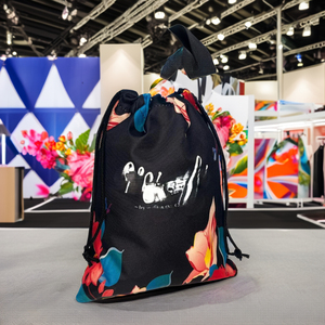 Bolsa de tubo de lona de algodón de estilo personalizado con cierre de cordón tejido lavable logotipo impreso personalizado para publicidad promocional India - Product Image 1