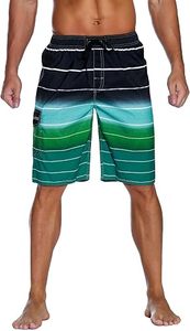 Men's Turtle Print Board Shorts Polyester/Cotton Stretch Quick Dry Drawstring Waist Casual Swimwear Pockets <b>Mid</b> Length Bermuda - Product Image 5