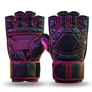 Guantes de MMA de Alta Calidad en Cuero con Protección Acolchada en los Nudillos, Ideales para Entrenamiento de Artes Marciales y Sparring - Product Image 1