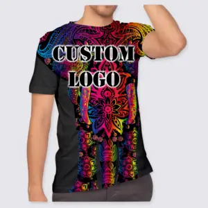 Özel tasarım T Shirt adam özel Logo T Shirt baskı boş tişört yüksek kaliteli erkek T Shirt tedarikçisi alibaba