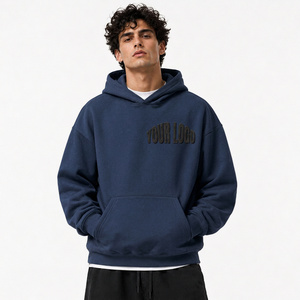 Heavyweight Cotton <b>Hoodie</b> Custom for Men Oversized Thick Streetwear Fit Casual Urban Fashion Apparel - Product Image 5