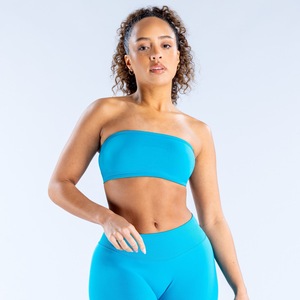 Haut bandeau rose sans bretelles pour femme, couleur unie, longueur courte, décontracté, respirant, idéal pour le yoga - Product Image 4