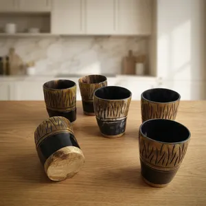 Verre à shot en corne de bœuf de bonne qualité, cadeau de barware viking, tasse à boire médiévale, petite tasse en corne pour bar, meilleur prix pour tasse en corne - Product Image 3