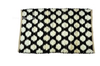 Elegantes Design, runder, gestreifter, gewebter Outdoor-Teppich & rutschfeste Türmatte aus Baumwolle, ideal für Eingangstürmatte, Picknickmatte, Küche.