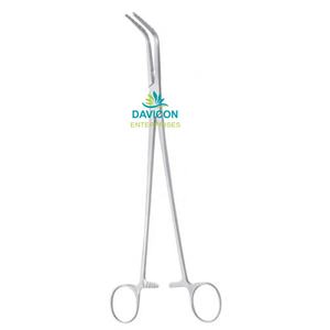 Mordazas largas curvadas de acero inoxidable, FORCEPS para una histerección - Product Image 1