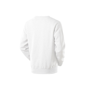 Sudadera de punto para hombre, cuello redondo, color blanco, algodón, corte regular, estilo casual, para otoño, disponible para la venta. - Product Image 3