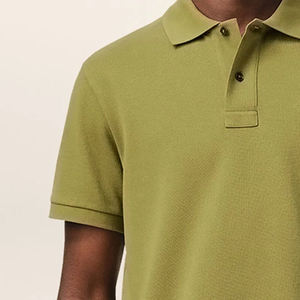 เสื้อโปโลผู้ชายทรงเข้ารูป แขนสั้น ใส่สบาย ระบายอากาศได้ดี ปกเสื้อพับได้ / เสื้อราคาโรงงาน เสื้อโปโลเรียบแบบสั่งทำ - Product Image 3