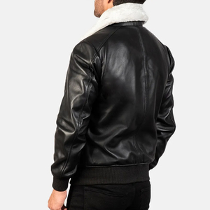 Chaqueta de Cuero Genuino para Hombre, Estilo Urbano, Invierno, Alta Calidad, Cálida, Piel de Vaca, Vintage, Transpirable, en Oferta - Product Image 2