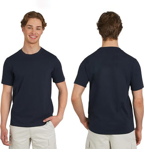 Cotton T Shirt Crew Neck Shirt Combed Cotton <b>Ringspun</b> Cotton Short Sleeve Tee Plain T Shirt Basic Tee Casual Shirt Midweight - Product Image 1
