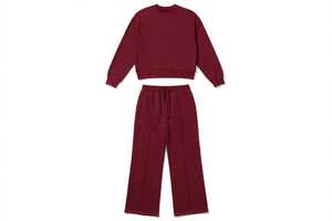 Women <b>Yoga</b> Set High Waist Wide Leg Pants Long Sleeve <b>Sweatshirt</b> Solid Tracksuit 2 Piece Sportswear - Product Image 2