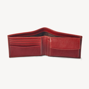ODM Service Direct Sale OEM Customized Logo Slim Genuine Leather <b>Wallet</b> <b>for</b> <b>Men</b> Soft Business Card Holder - Product Image 5