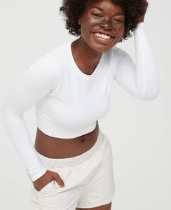 Hauts pour femmes hauts sexy pour femmes chemises col montant solide bambou haut court chemises doux et respirant bambou Viscose Jersey - Product Image 6