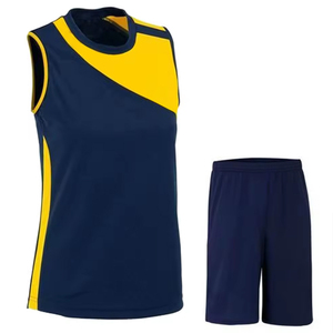 Uniforme de volley-ball réversible personnalisable pour adultes, taille plus, respirant, avec design personnalisé, fusion sans couture et logo personnalisé - Product Image 1