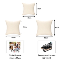 Housse de coussin vierge en lin naturel de haute qualité, douce, avec fermeture éclair, pour sublimation, livraison rapide, échantillon gratuit, pour hôtel et décoration intérieure