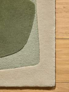 Alfombra de Lana Hecha a Mano con Forma Personalizada, Alfombra Moderna Abstracta Irregular de Diseño, Alfombra de Lujo Hecha a Mano - Product Image 5