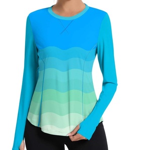 Camiseta de Pesca de Manga Larga para Mujer, Transpirable, con Protección Solar UPF 50, Secado Rápido, 100% Poliéster, Diseño Tie Dye - Product Image 1