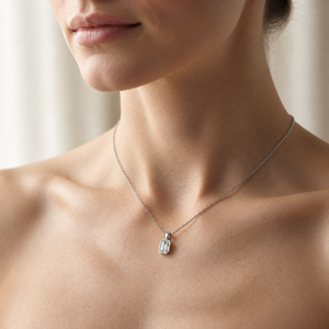 Collar con Colgante de Esmeralda de 1.50 CT, Certificado por IGI, Cultivado en Laboratorio, para Regalo de Compromiso, Oro Sólido de 14K, Engaste de Bisel, Joyería Fina Personalizada - Product Image 4